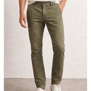 Weatherproof Slash Pockets Straight-Leg Pants Men's Size 34x30 Olive Green